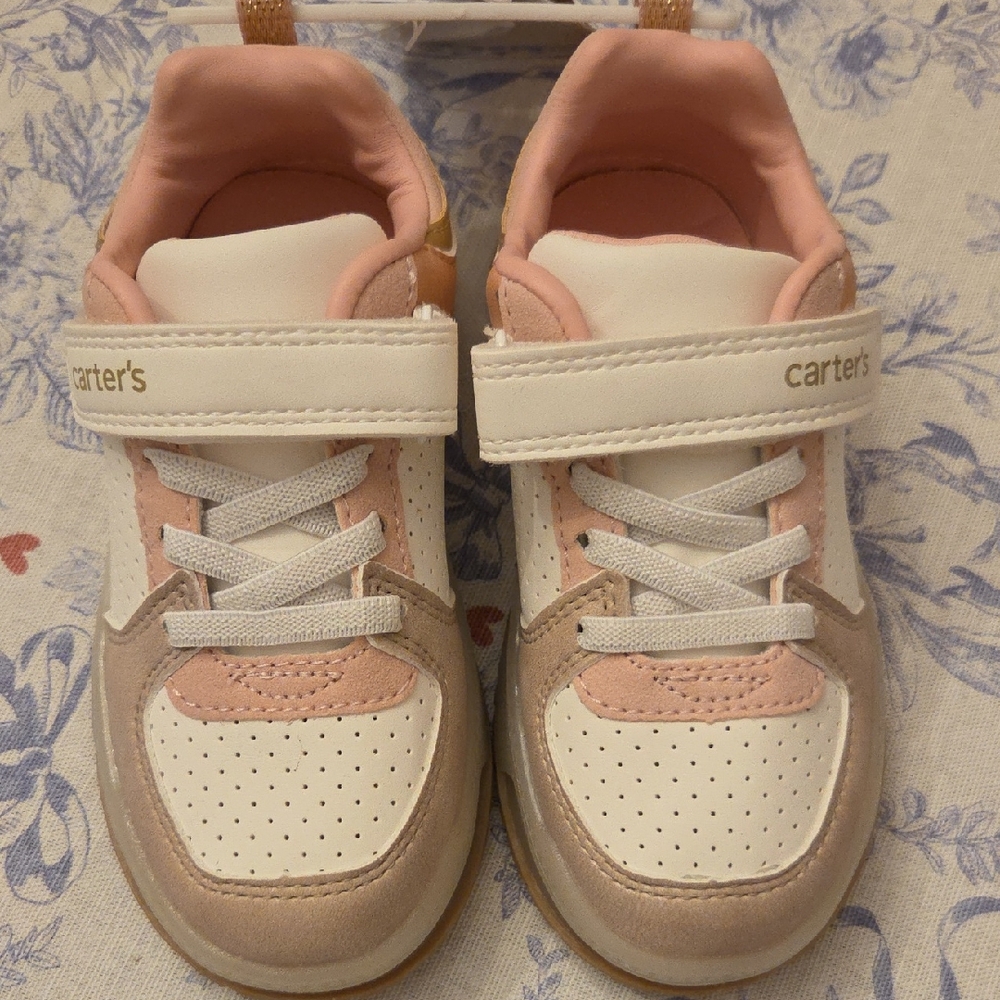 Carter's Pink and White Kids Sneakers